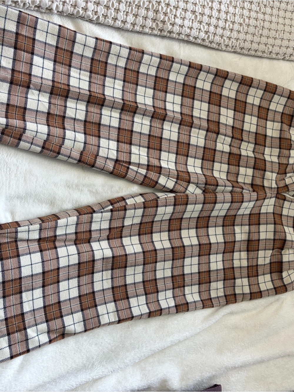 Wilfred Plaid Skirt in Brown and Black